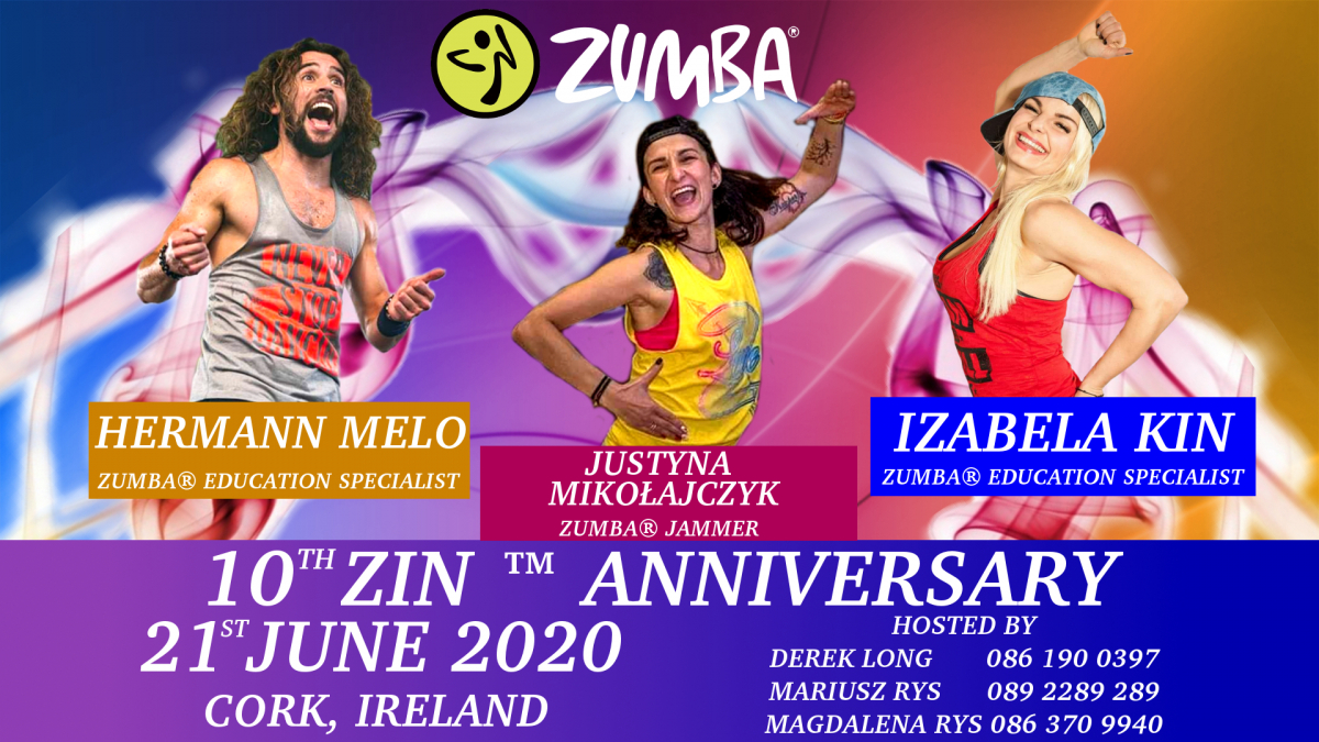 mBooked.com, 10th ZIN™ Anniversary Zumba Master Class, CORK, Dance Centre Cork & Zumba®